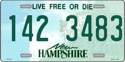 NH license plate 1423483