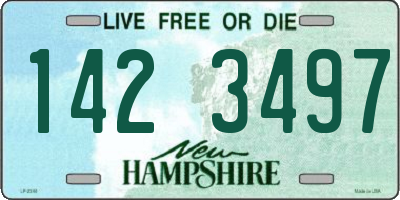 NH license plate 1423497