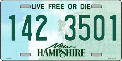 NH license plate 1423501