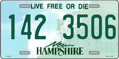 NH license plate 1423506