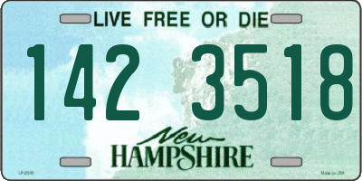 NH license plate 1423518