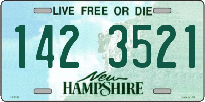 NH license plate 1423521
