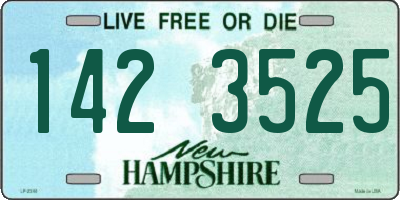 NH license plate 1423525