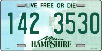 NH license plate 1423530