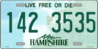 NH license plate 1423535