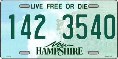 NH license plate 1423540