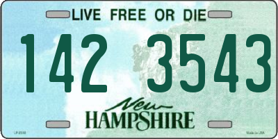 NH license plate 1423543