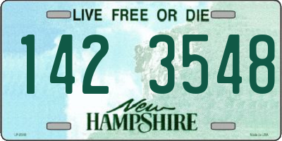 NH license plate 1423548