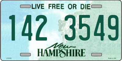 NH license plate 1423549