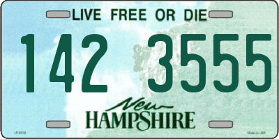 NH license plate 1423555