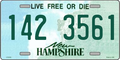 NH license plate 1423561