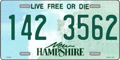 NH license plate 1423562