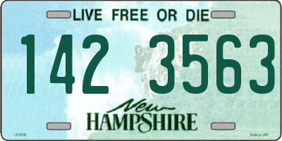 NH license plate 1423563