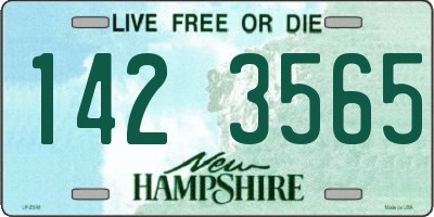 NH license plate 1423565