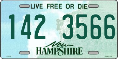 NH license plate 1423566