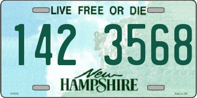 NH license plate 1423568