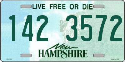 NH license plate 1423572