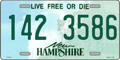 NH license plate 1423586