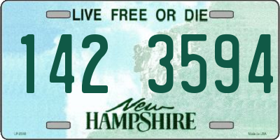 NH license plate 1423594