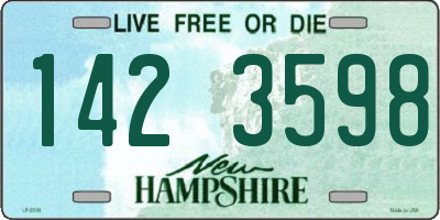 NH license plate 1423598