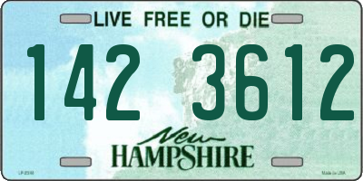 NH license plate 1423612