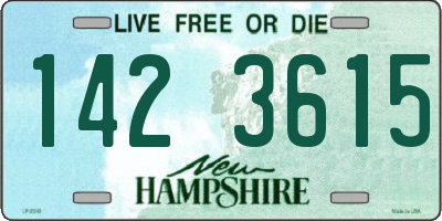 NH license plate 1423615
