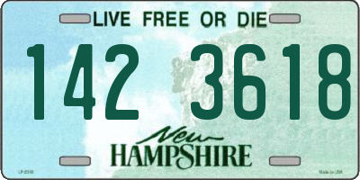 NH license plate 1423618
