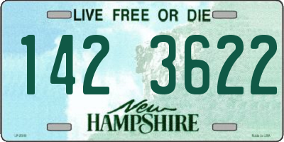 NH license plate 1423622