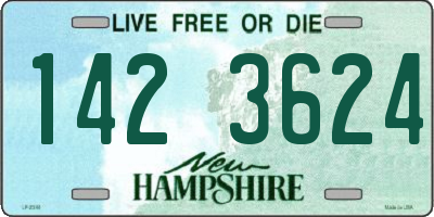 NH license plate 1423624