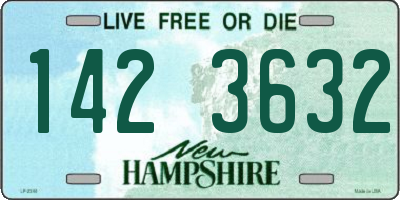 NH license plate 1423632