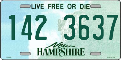 NH license plate 1423637