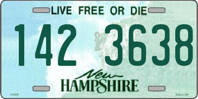NH license plate 1423638