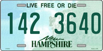 NH license plate 1423640