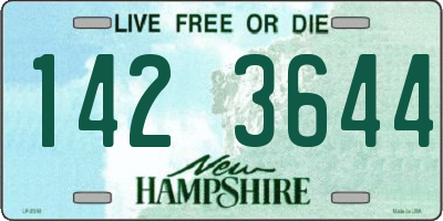 NH license plate 1423644