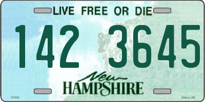 NH license plate 1423645