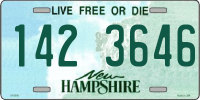 NH license plate 1423646