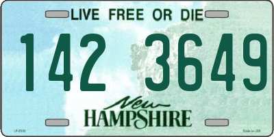 NH license plate 1423649