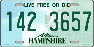 NH license plate 1423657