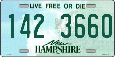 NH license plate 1423660