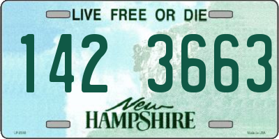 NH license plate 1423663