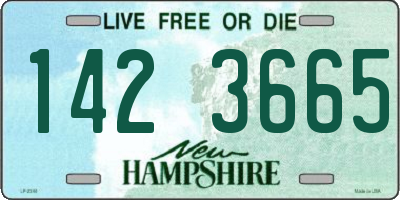 NH license plate 1423665