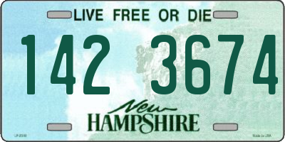 NH license plate 1423674