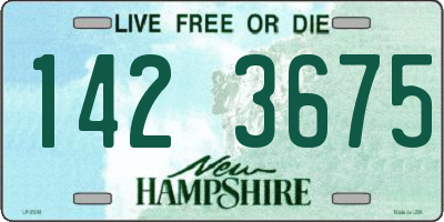 NH license plate 1423675