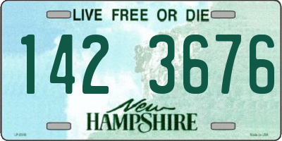 NH license plate 1423676