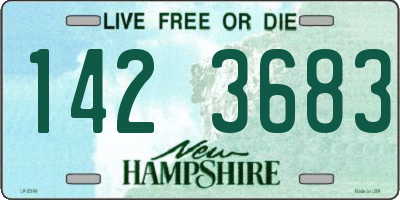 NH license plate 1423683