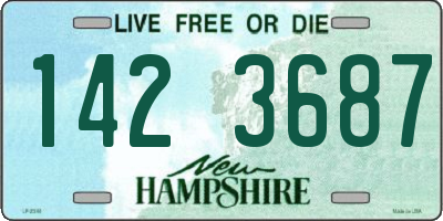 NH license plate 1423687