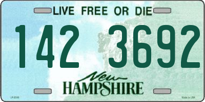 NH license plate 1423692