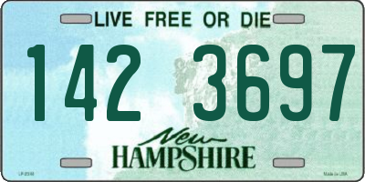 NH license plate 1423697