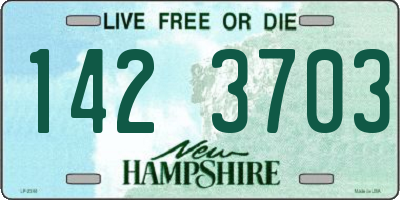 NH license plate 1423703