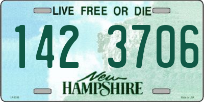 NH license plate 1423706